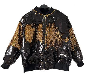 Black & Gold Sequin Jacket
