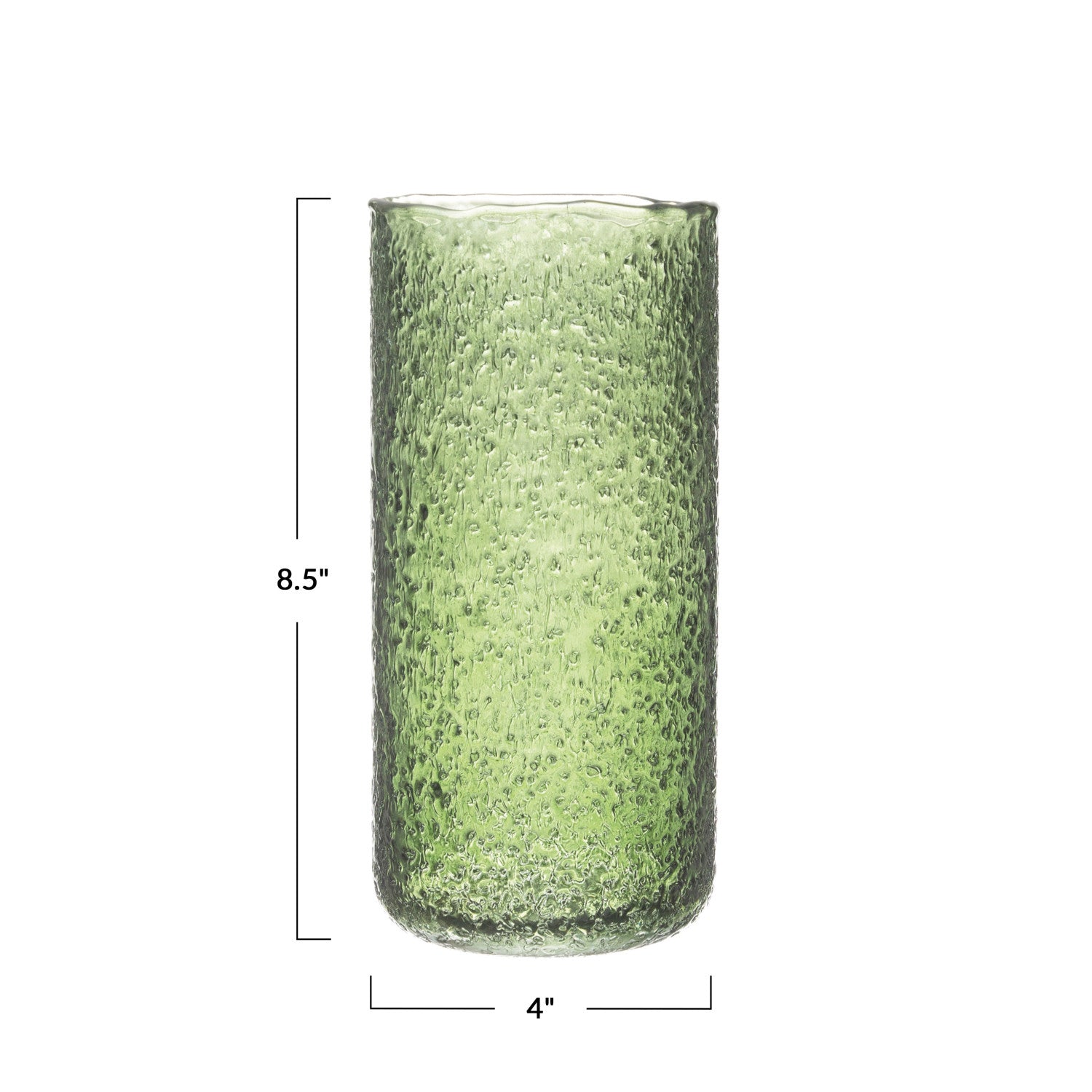 Seeded Glass Vase/ Hurricane