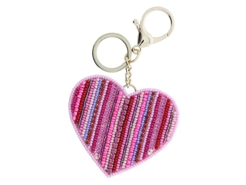 Pink Multi Heart Keychain