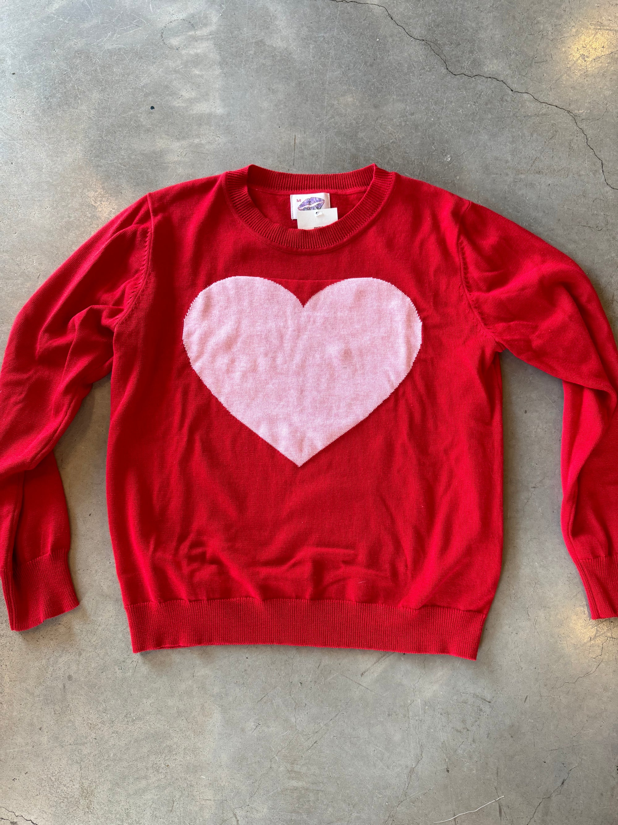Heart Sweater No Sparkle - XL