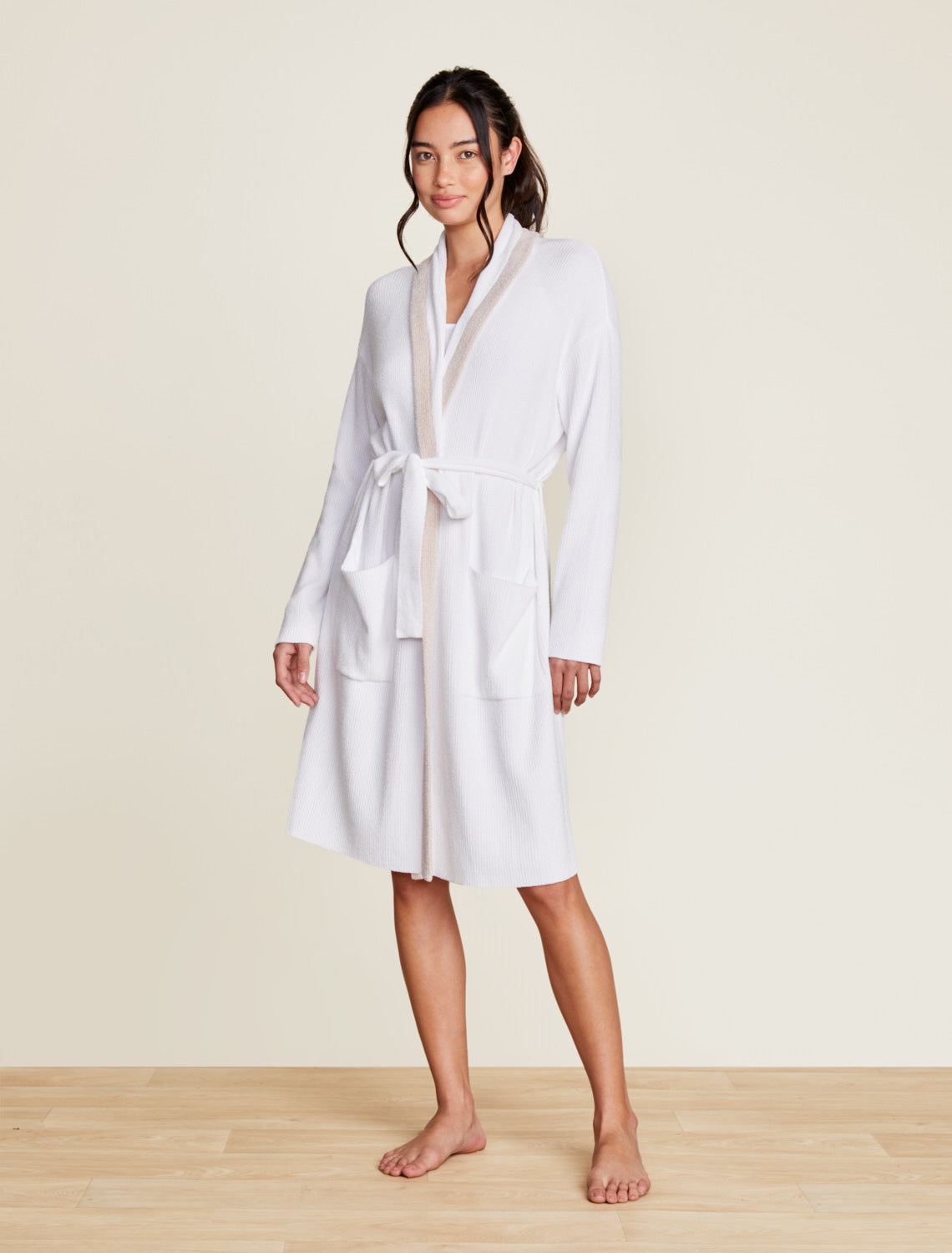 Tipped Short Robe