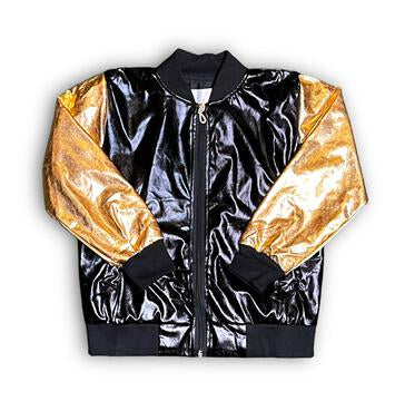 Youth Black & Gold Metallic Jacket (FINAL SALE)