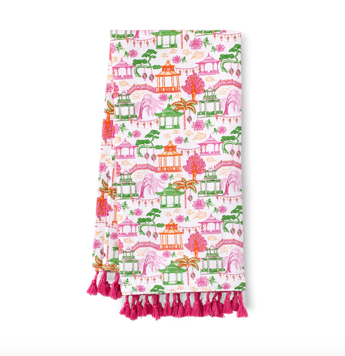 Pagoda Paradise Tea Towel