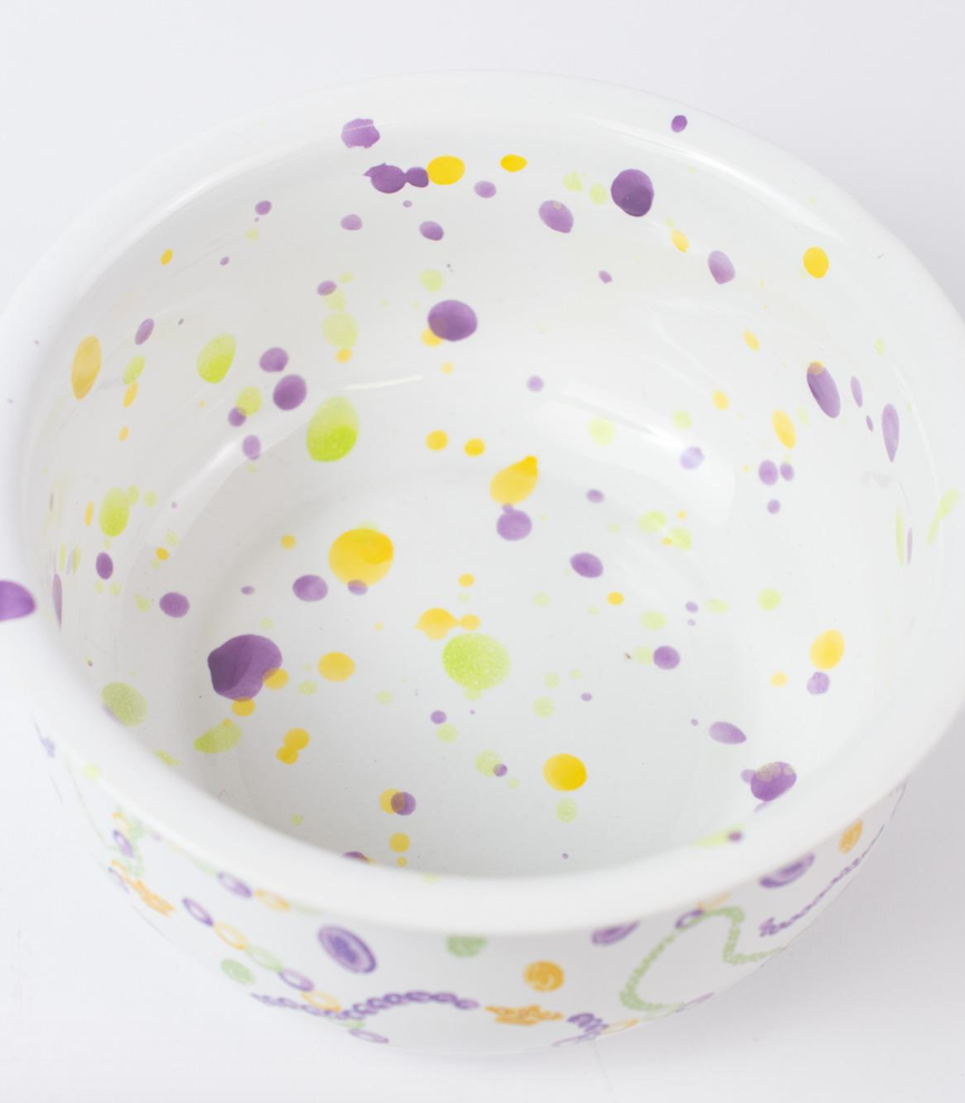 Mardi Bead Double Handle Bowl