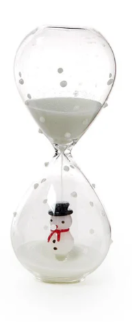 Holiday Sand Timer- Snowman