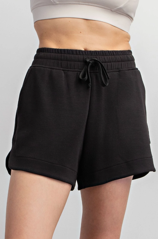 Black Modal Tulip Short