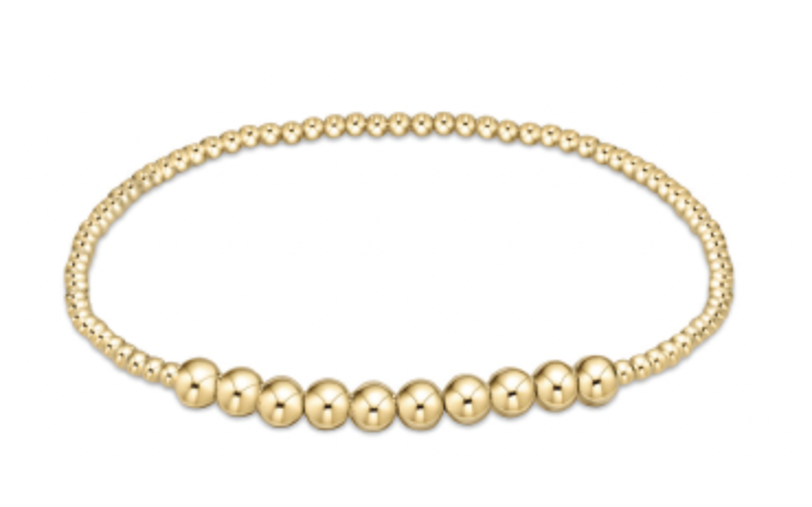 Classic Gold Beaded Bliss 2mm Bead Bracelet 4mm