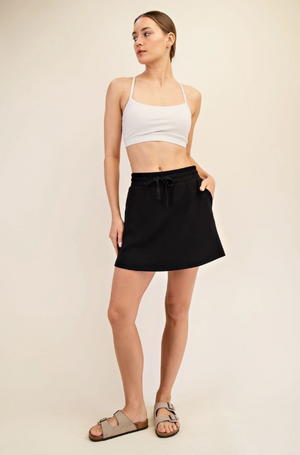Black Modal Skort