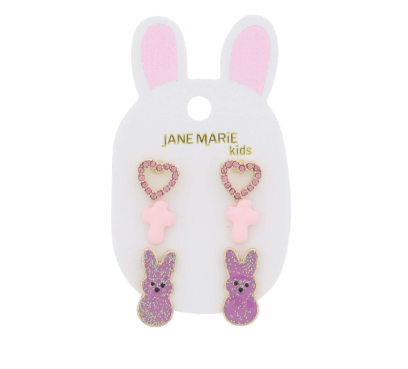 Kids Bunny Earring Set