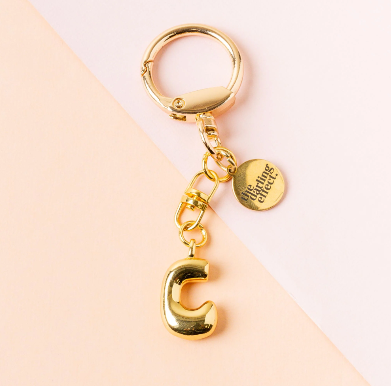 Bubble Letter Keychain