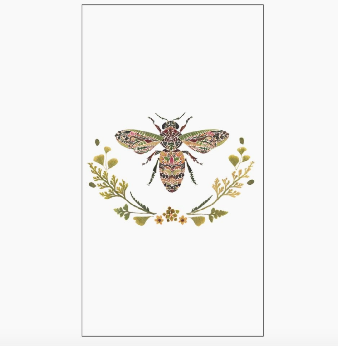 Green Bee Guest Towel