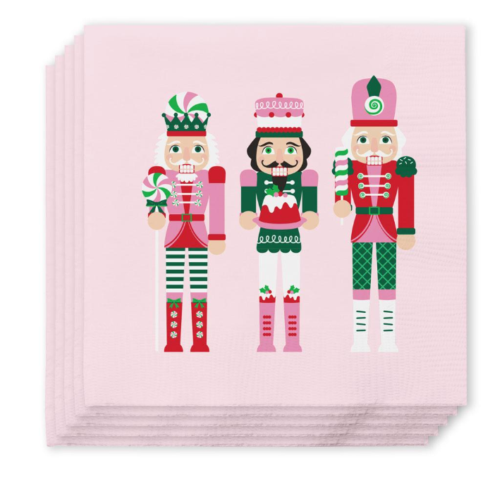 Sugar Plum Soldiers Cocktail Napkins