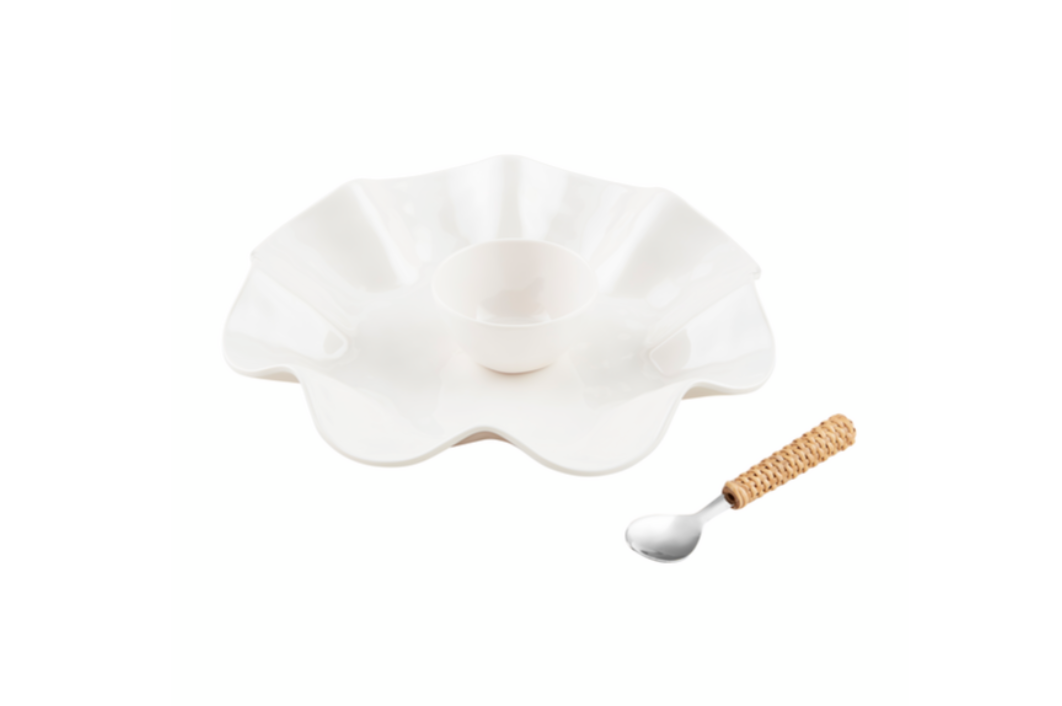 Melamine Chip & Dip Set