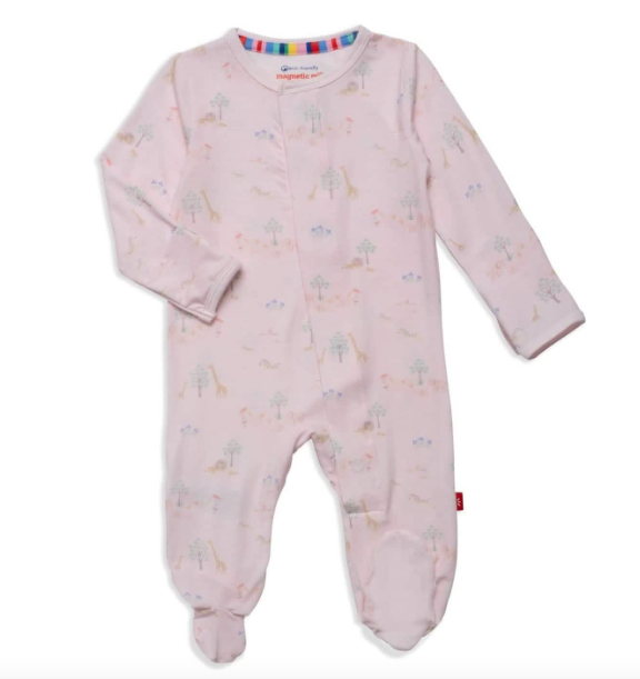 Pink Serene Safari Footie