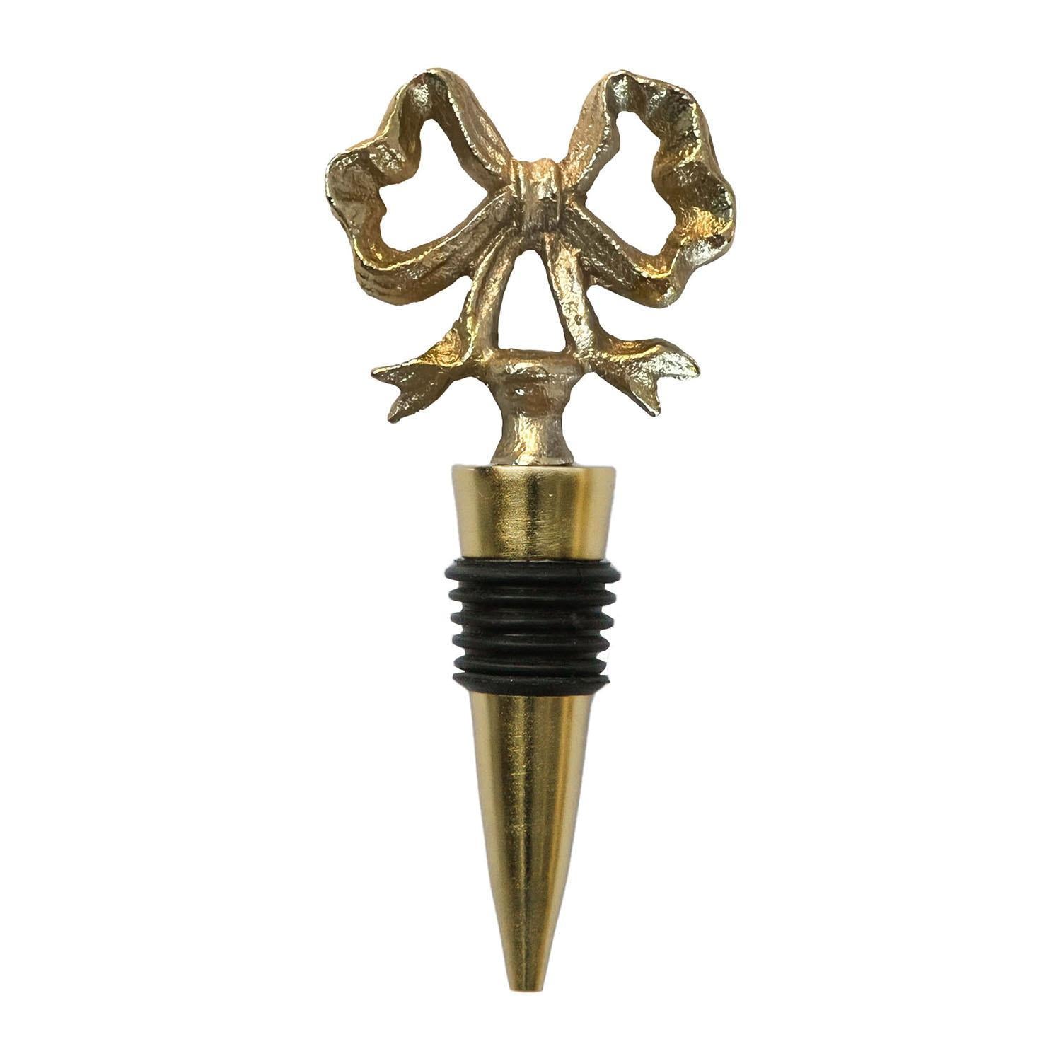 Gold Bow Wine Stopper