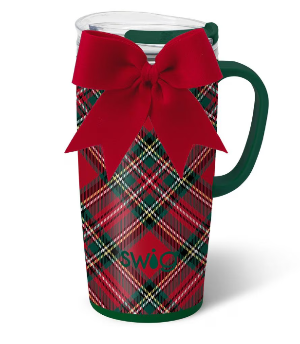 Christmas Plaid Travel Mug 22oz