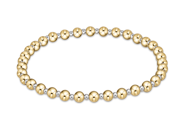 Classic Grateful Mixed Metal Bead Bracelet