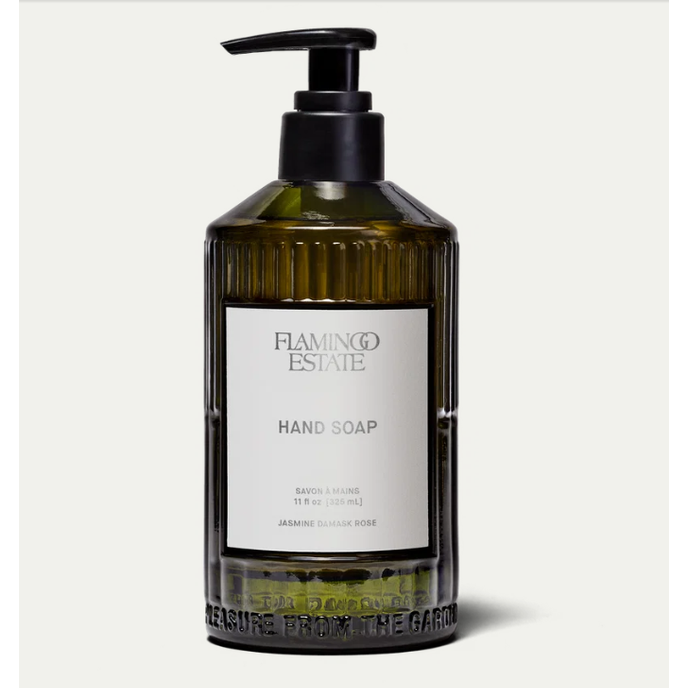 Jasmine Damask Rose Glass Hand Soap