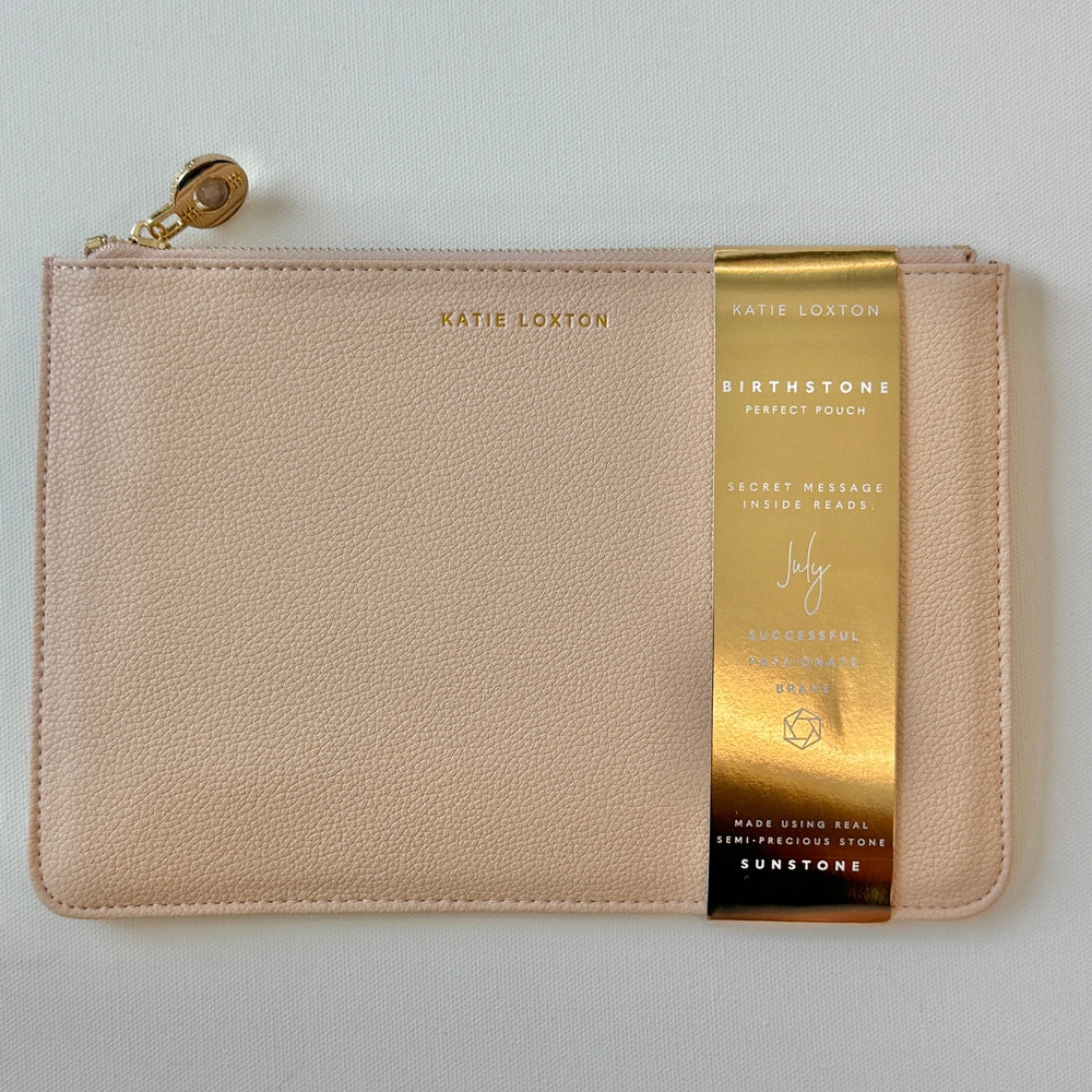 Birthstone Pouch - July - Nude Pink