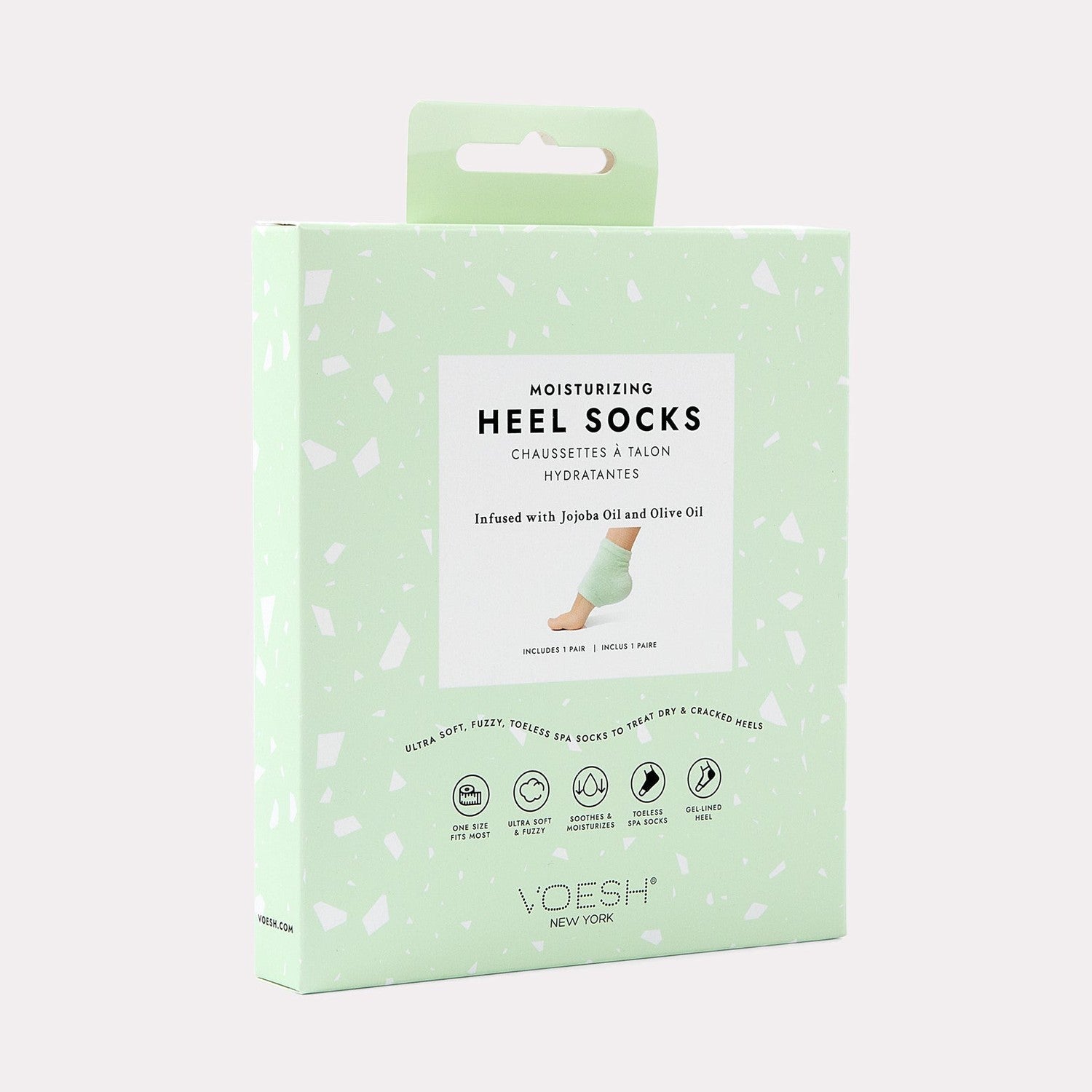 Moisturizing Heel Socks Mint