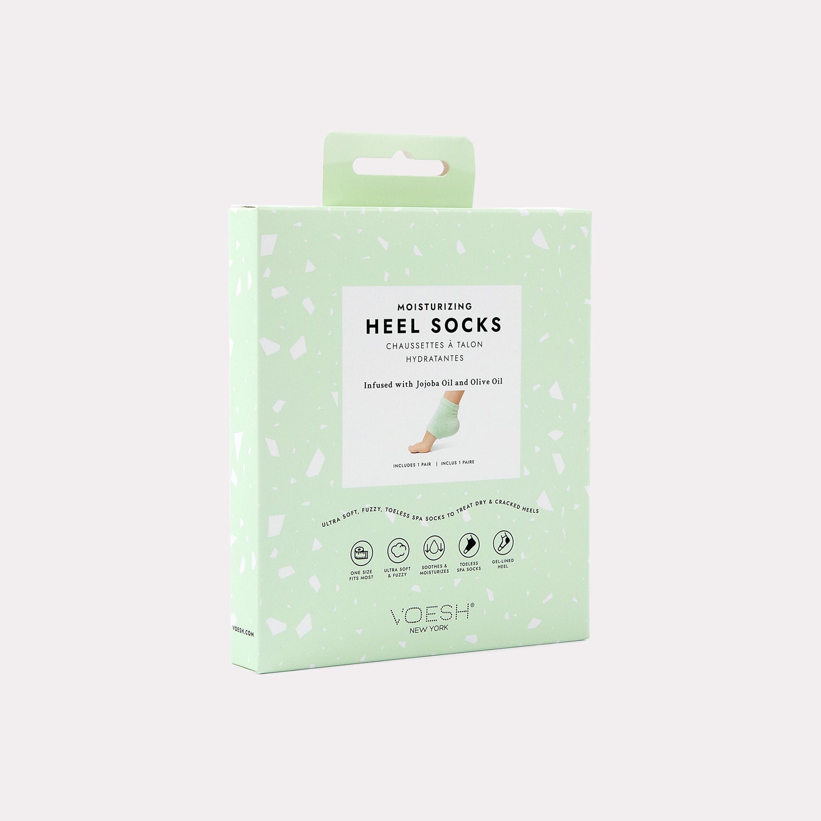 Moisturizing Heel Socks Mint