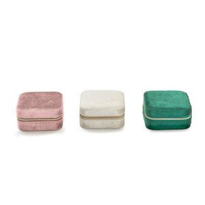 Velvet Travel Jewelry Box