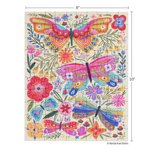 Puzzle Snax 100pc- Butterfly Floral
