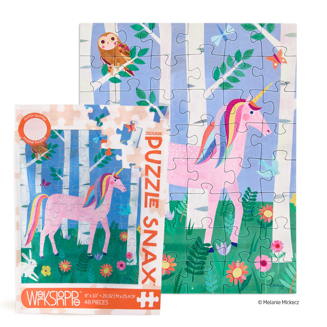 Puzzle Snax 48pc- Unicorn Forest
