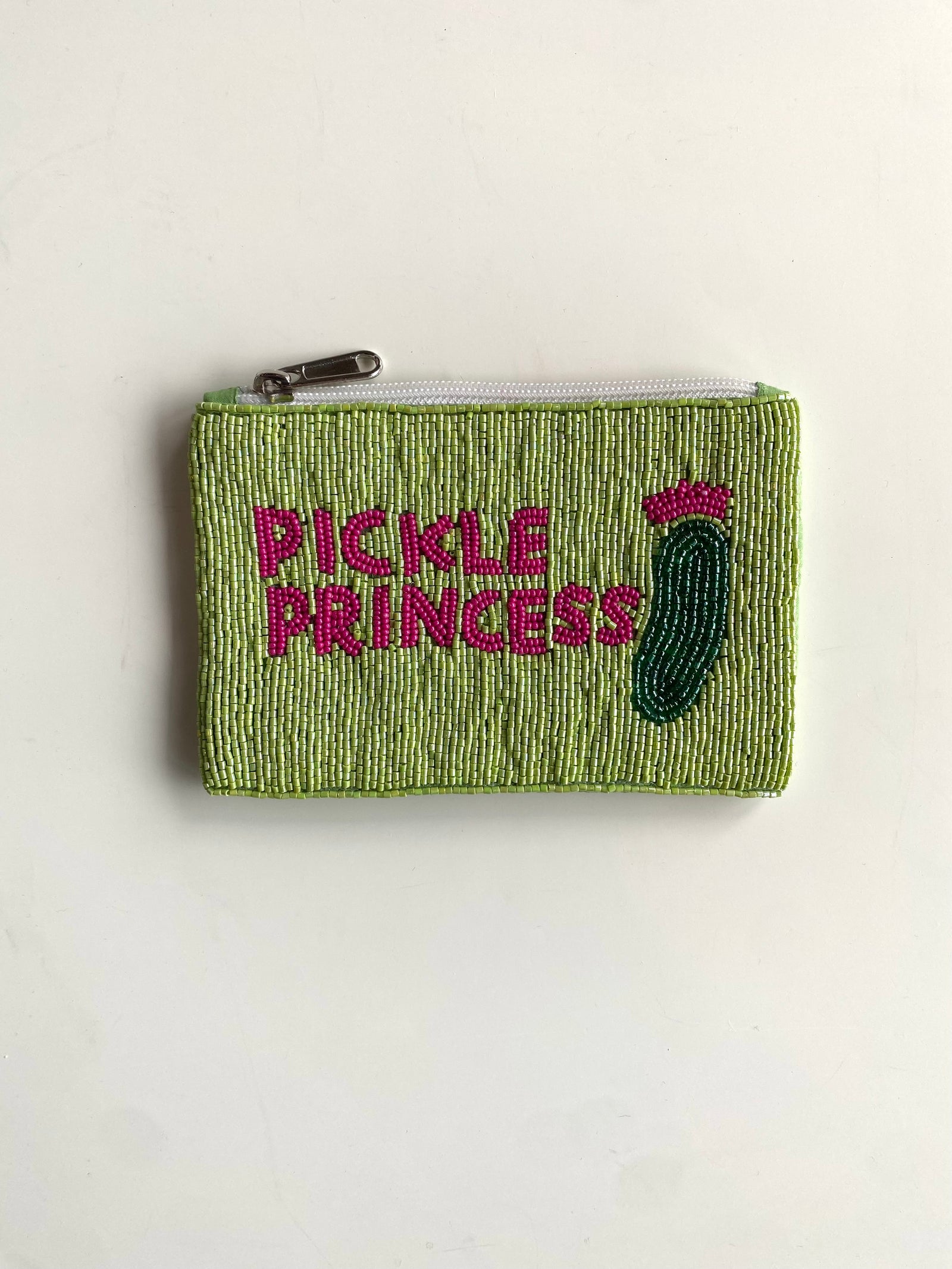 Pickle Princess Beaded Coin Wallet