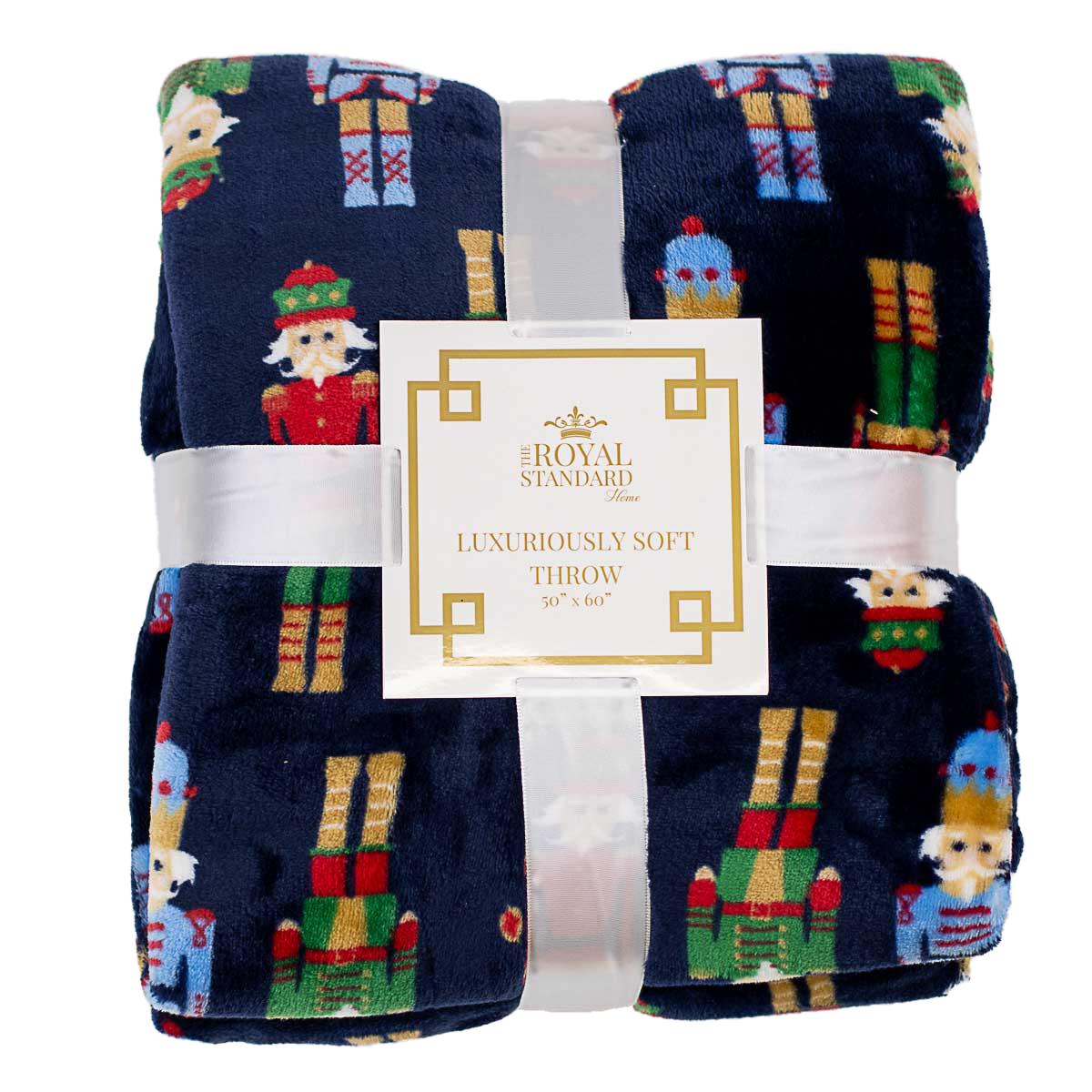 Navy Nutcracker Throw