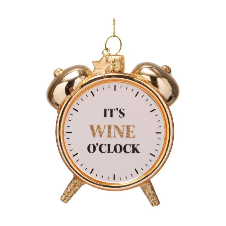 Wine O'Clock Ornament