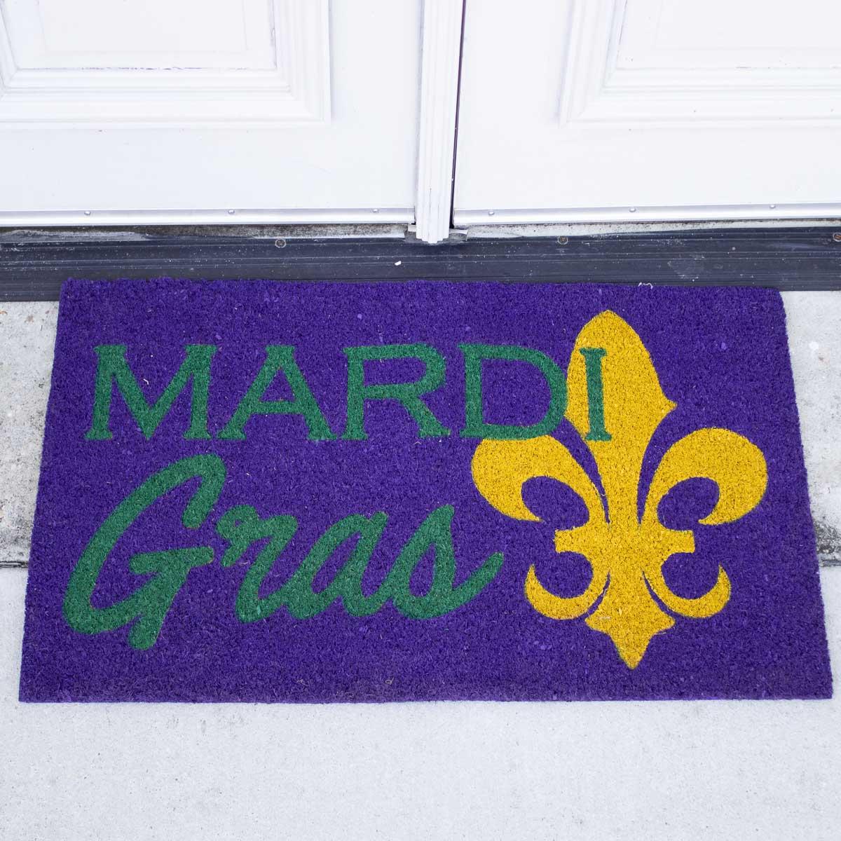 Mardi Gras Clovis Doormat