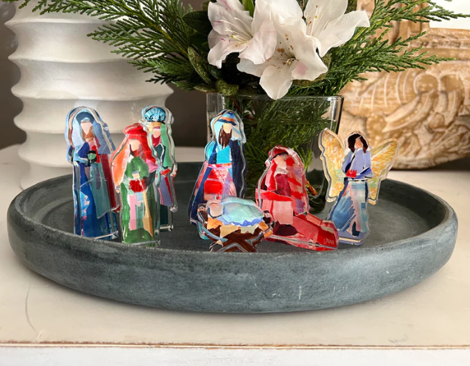 Acrylic Nativity Set