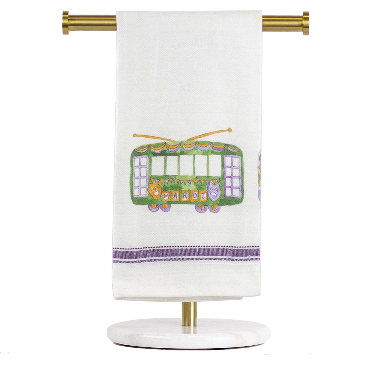 Mardi Streetcar Hand Towel