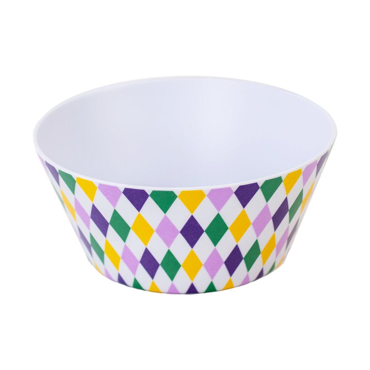 Mardi Gras Harlequin Melamine Bowl
