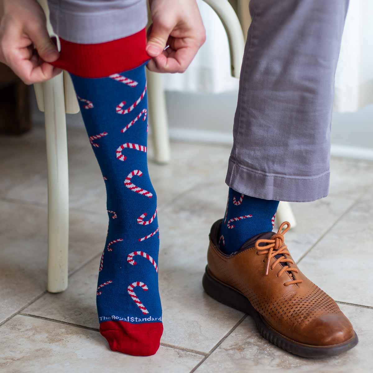 Men's Candy Cane Socks