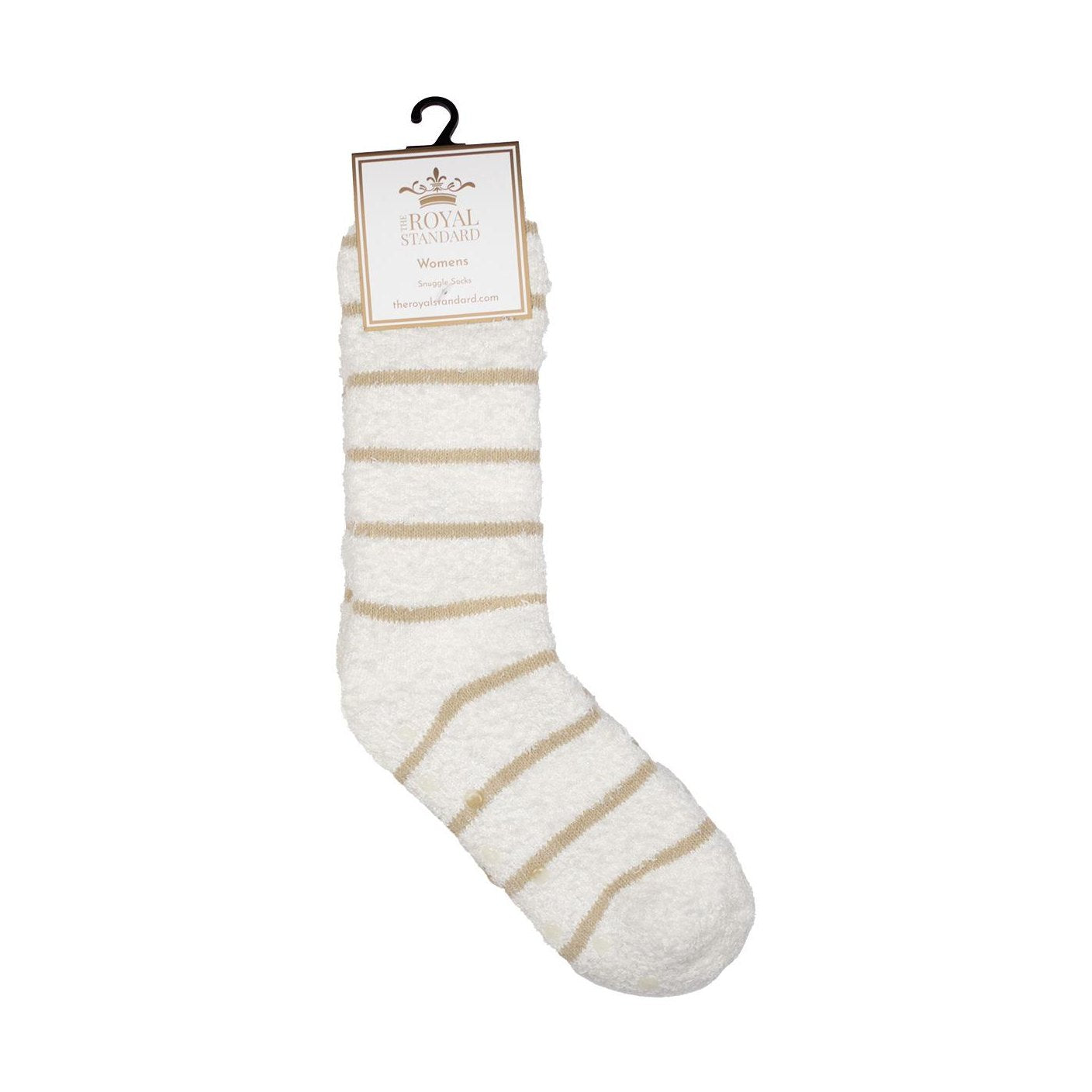 Cream Women's Stripe Snuggle Socks