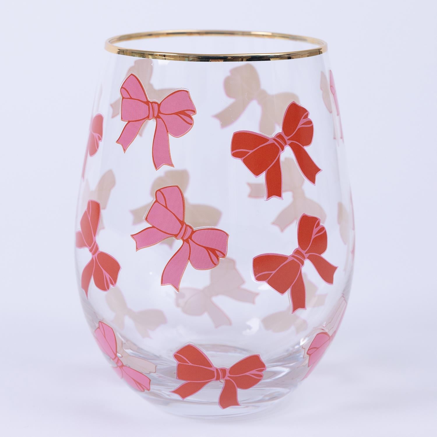 Bows Stemless Wine Glass