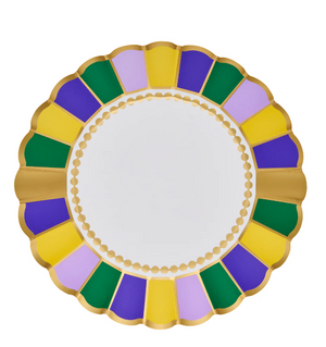 Scalloped Salad Plate Lets Mardi