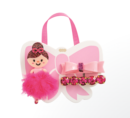 Brunette Ballerina Hair Clip Set