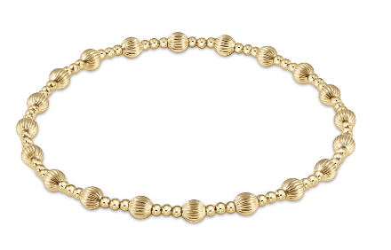 Dignity Sincerity Gold Bead Bracelet