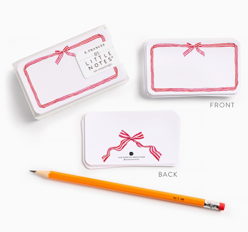 Holiday -Red Ribbon Candy Little Notes
