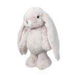 Plush rabbit toy on a white background
