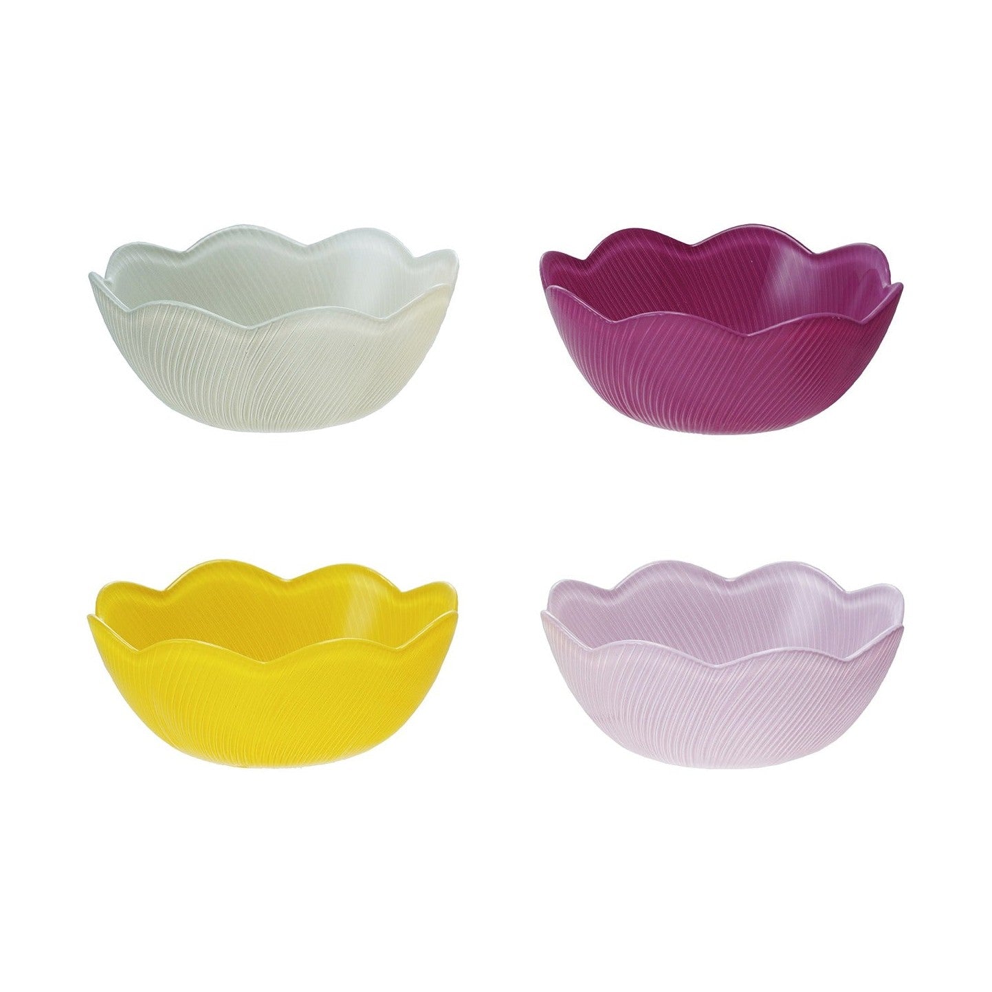Glass Scallop Bowls