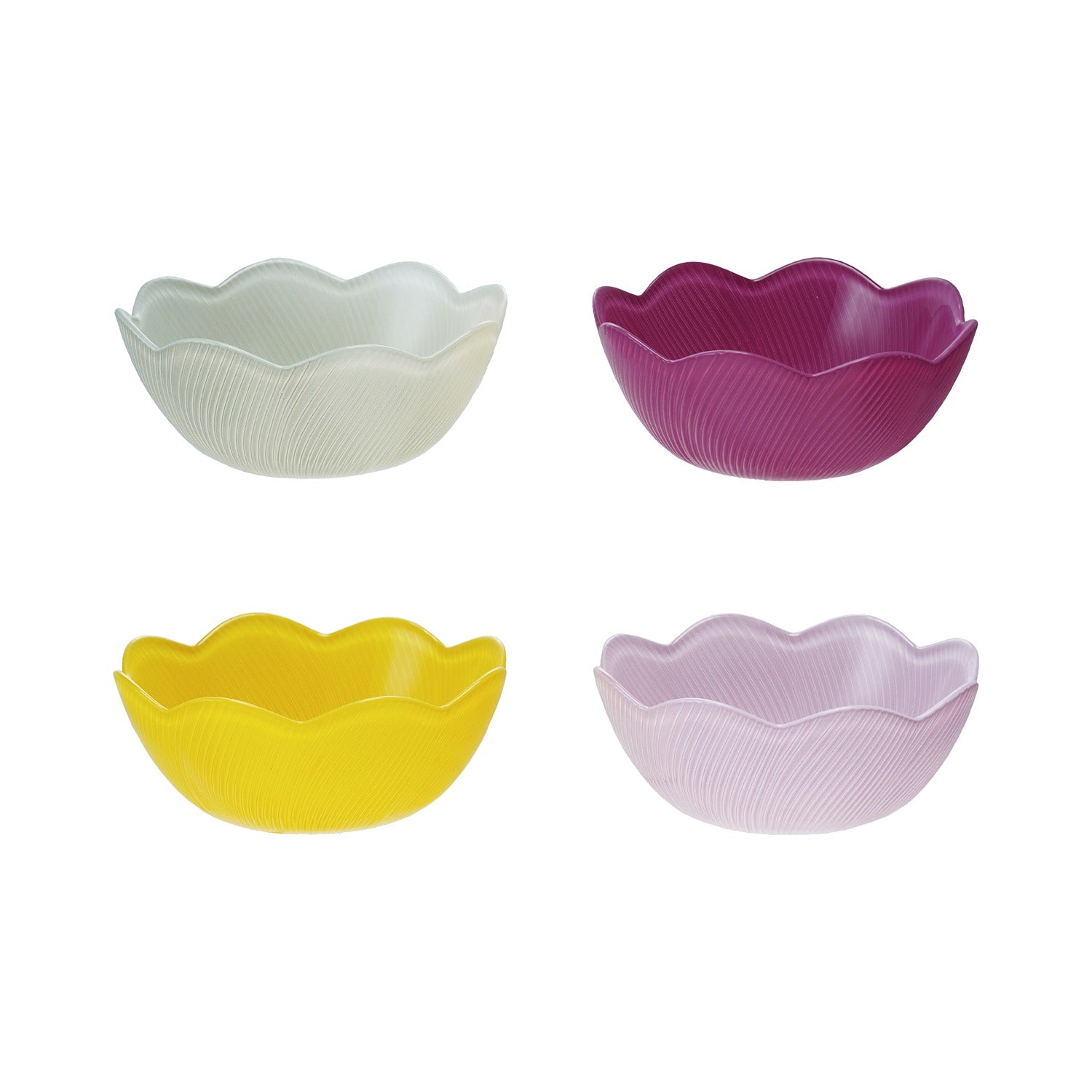 Glass Scallop Bowls