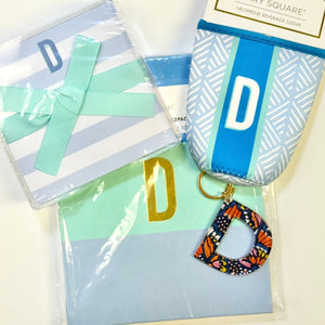 Initial Koozie, Acrylic Notepad, Keychain & Notebook Pack (FINAL SALE)