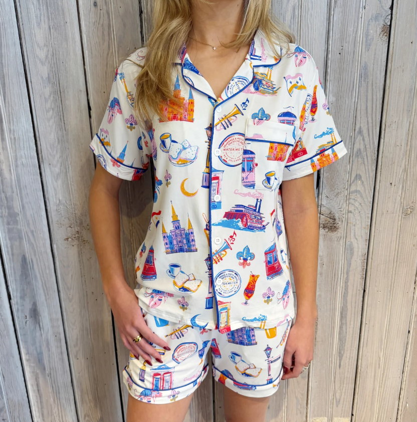 Nola Icon Pjs White