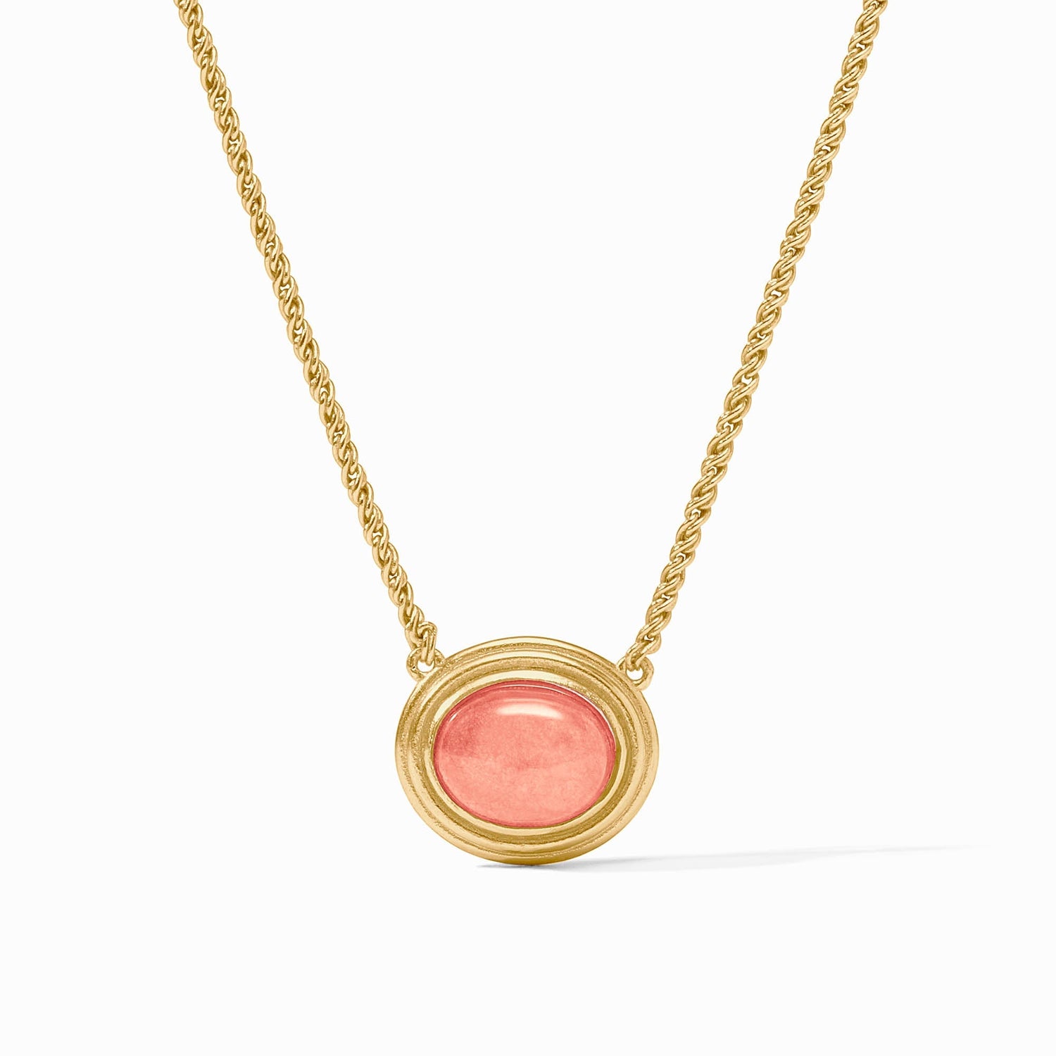 Portofino Solitaire Necklace / Melon Jade