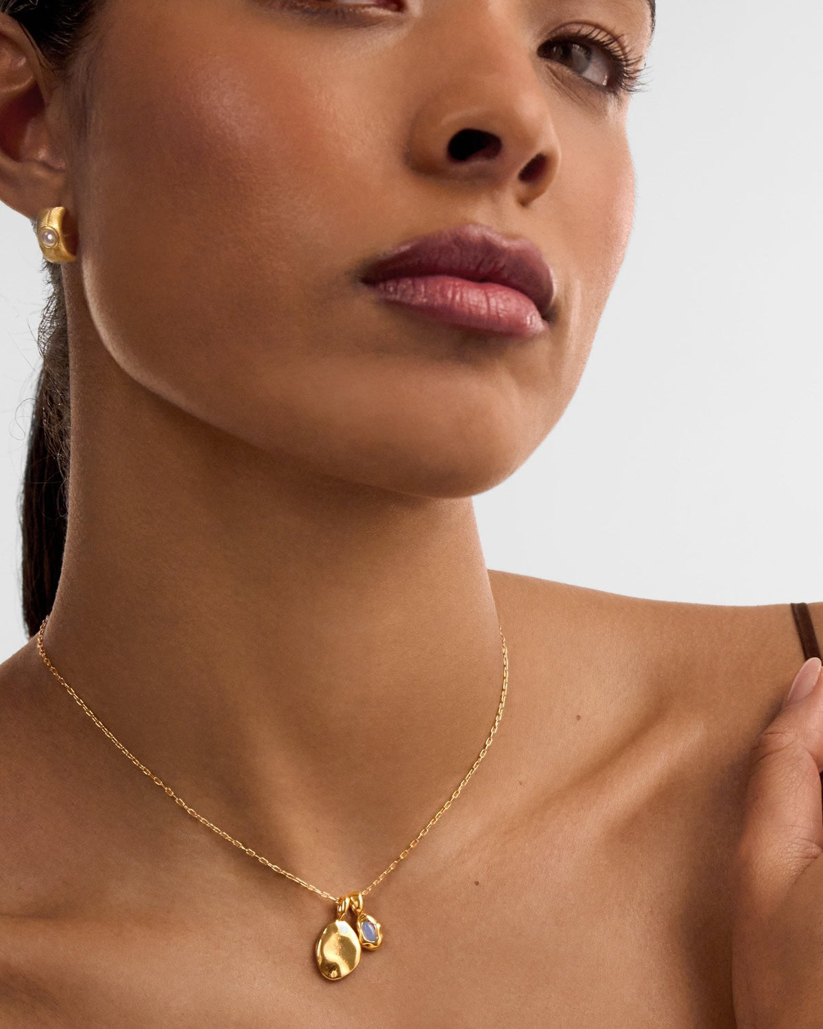 Birthstone Necklace - June - Moonstone