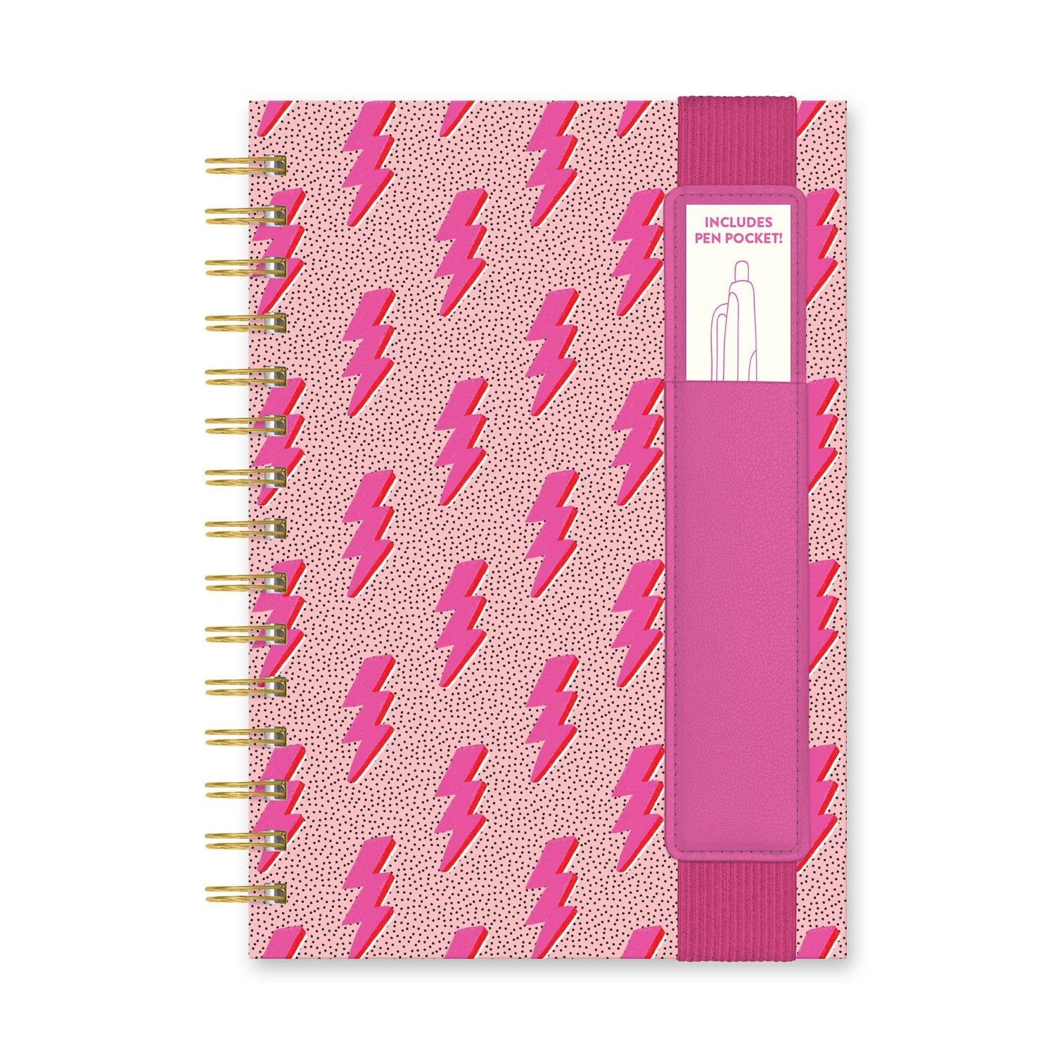 Charged Up Oliver Notebook with Pen Pocket
